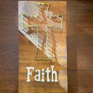 Cute cross faith decor